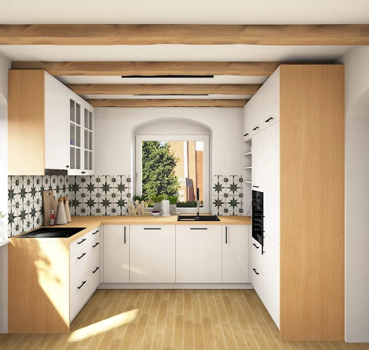 Kuchnia wyspowa w kolorze szarości